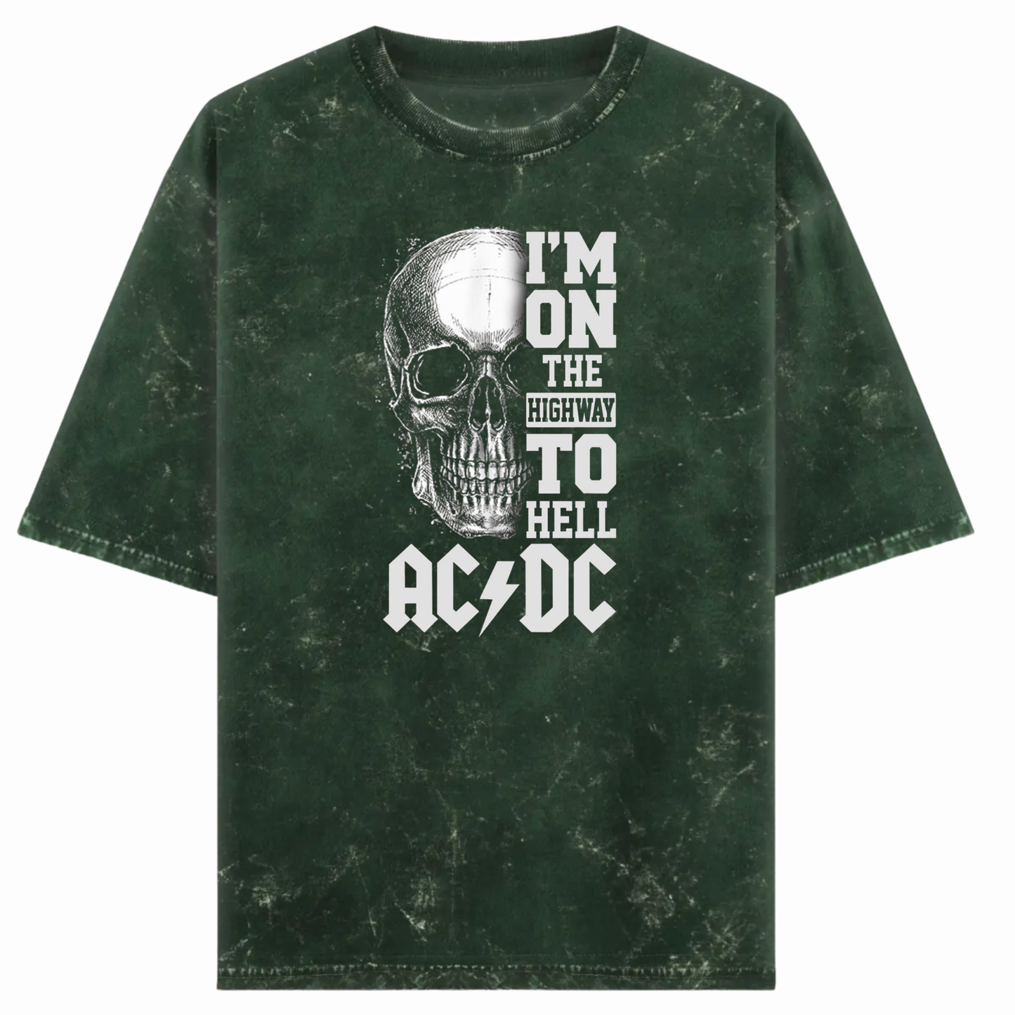 Highway Hell Acid Wash Tshirt