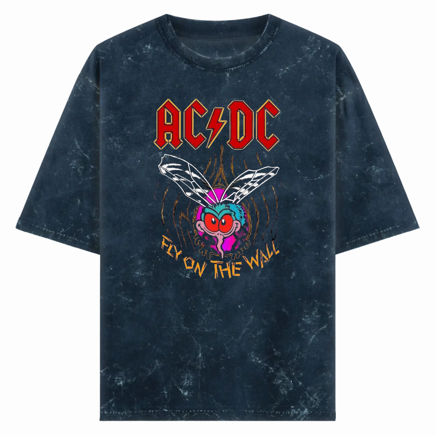 Fly On The Wall Acid Wash Tshirt