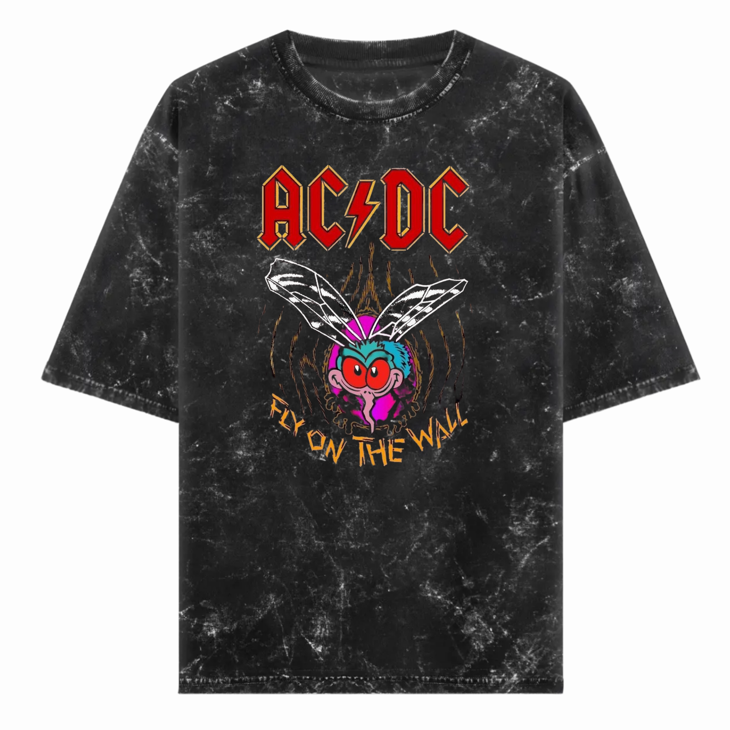 Fly On The Wall Acid Wash Tshirt