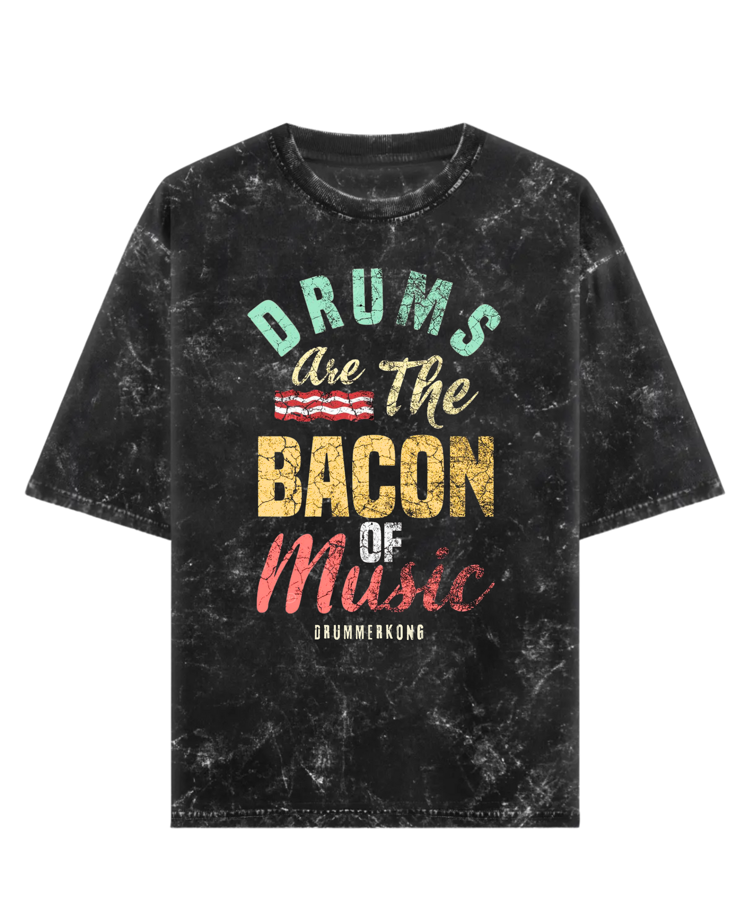 Drums are everything Acid Wash Tshirt