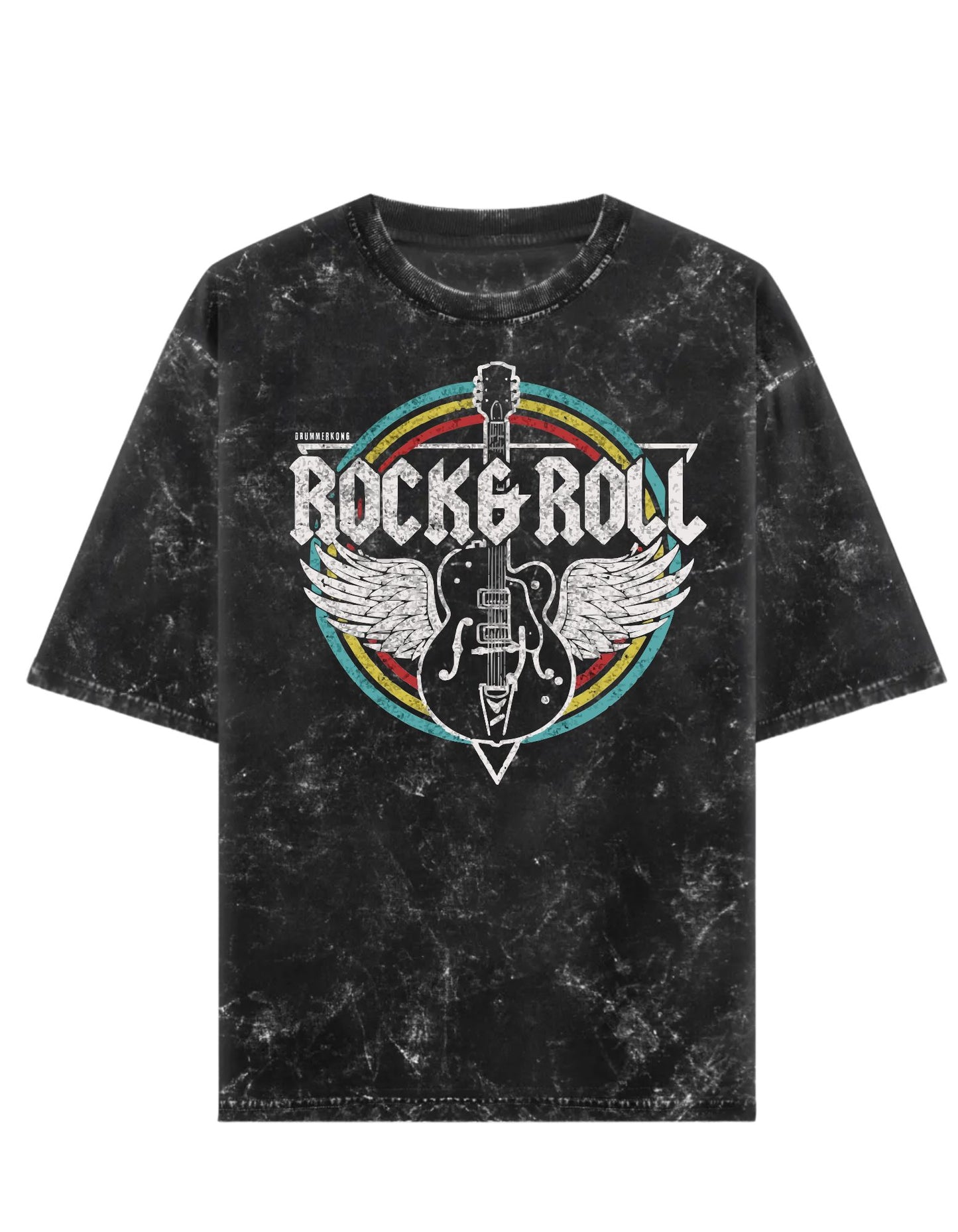 Rock & Roll Acid Wash Guitarist Tshirt