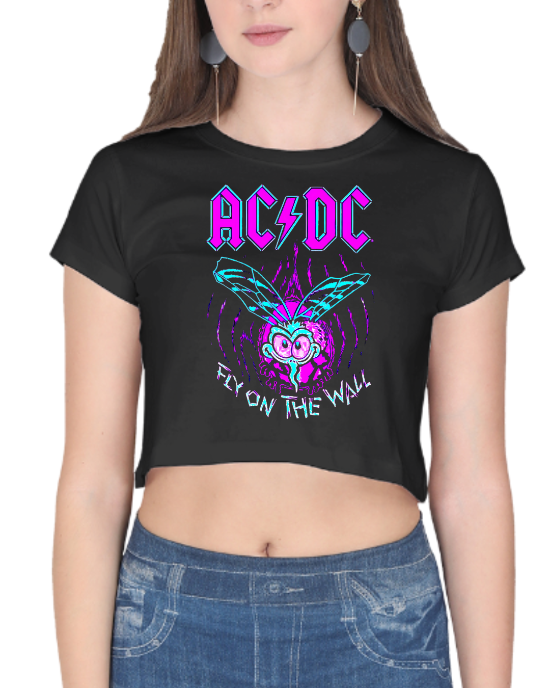 AC DC Crop Top