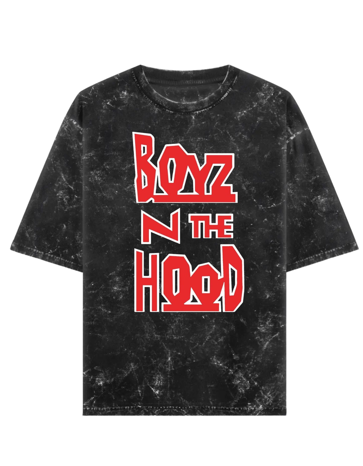 Real Hood Acid Wash Rapper Tshirt