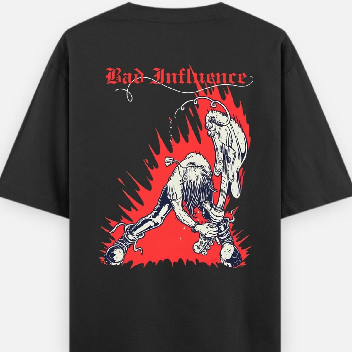 DKM Bad Influence Guitarist Oversized Tshirt