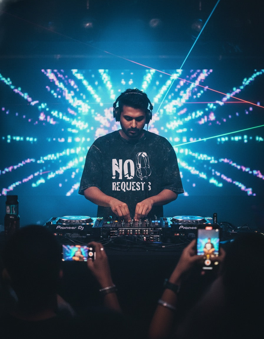 No Requests Acid Washed- DJ T-Shirt