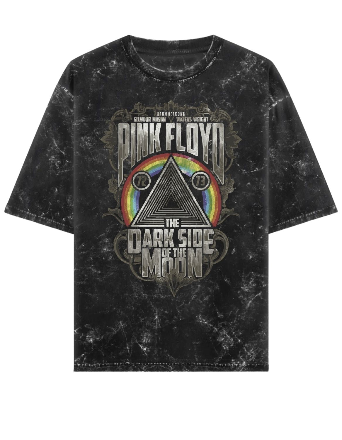 Dark Side Graphic Acid Washed T-Shirt