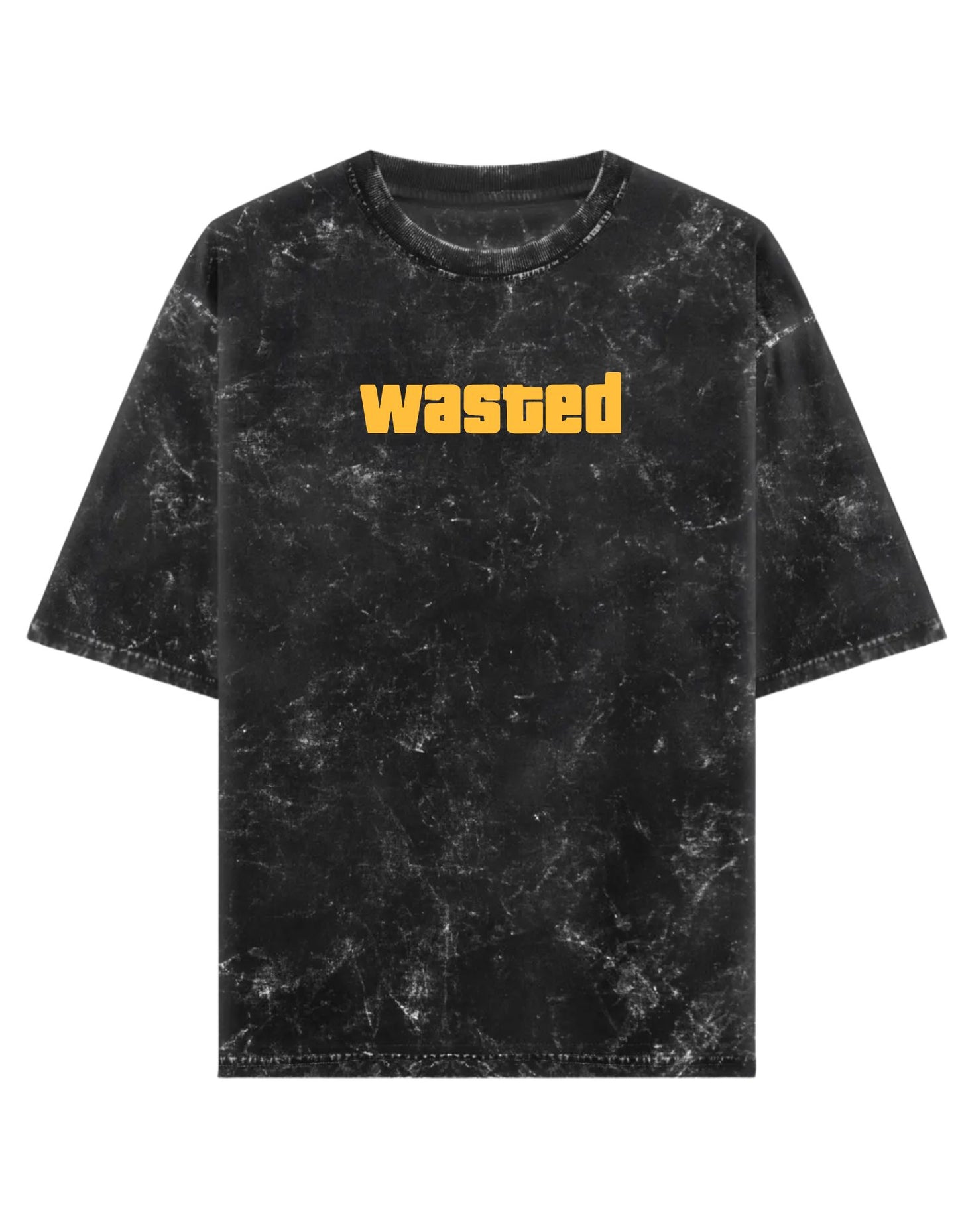 Wasted Acid Wash Rapper Tshirt
