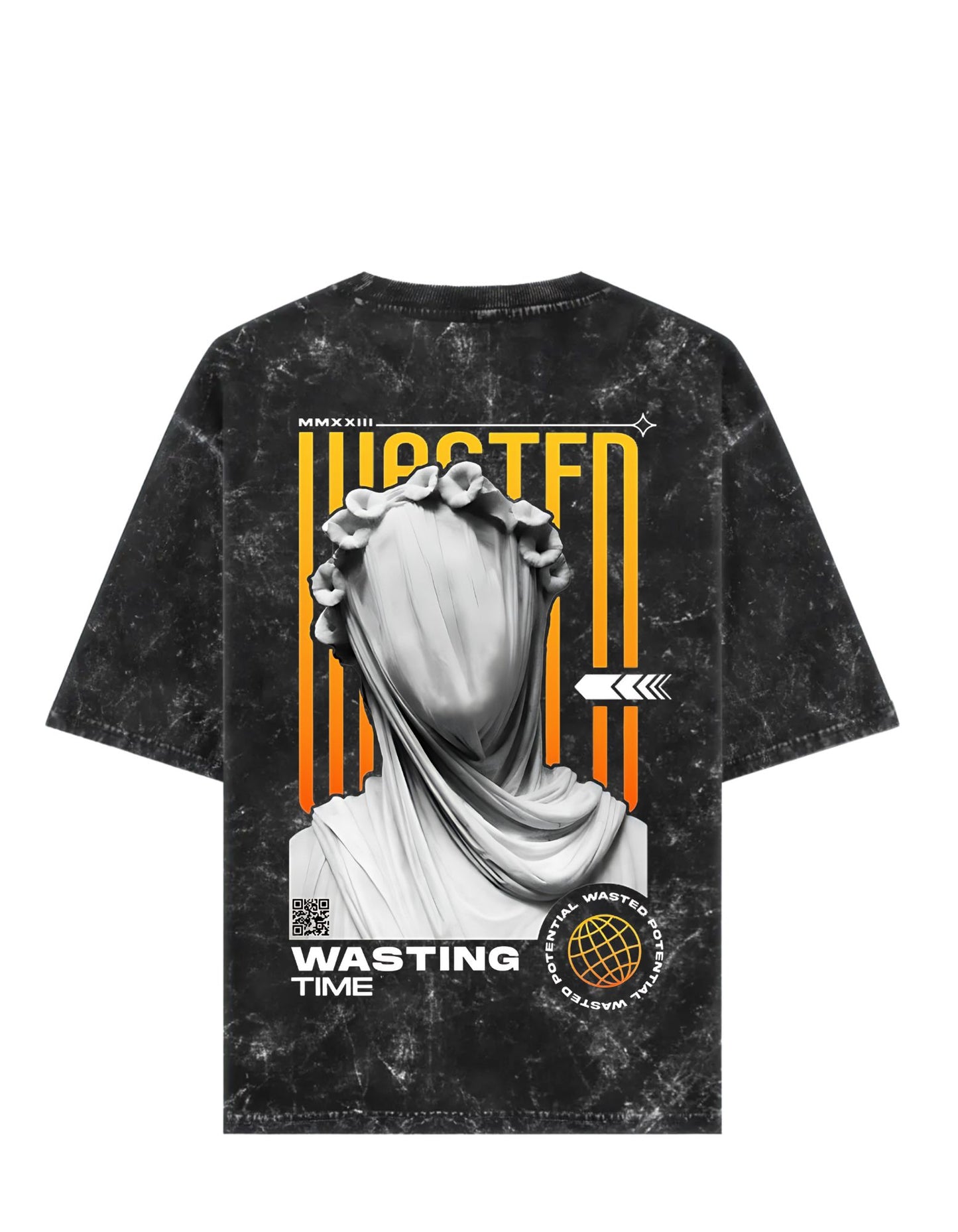 Wasted Acid Wash Rapper Tshirt