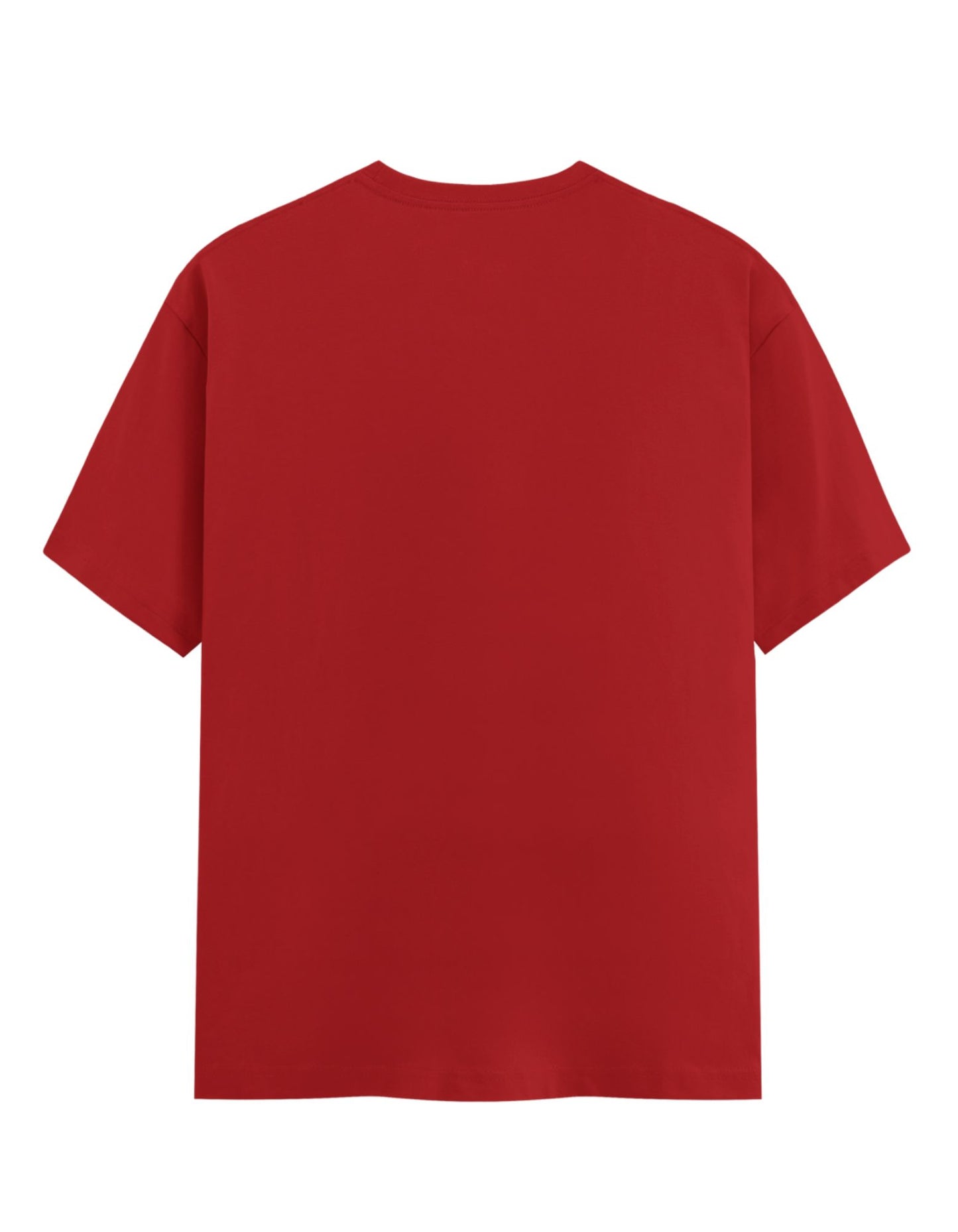 Red t-shirt on a white background