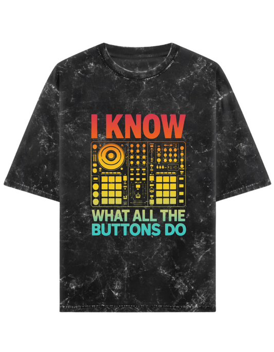 Spin Authority Acid Washed- DJ T-Shirt