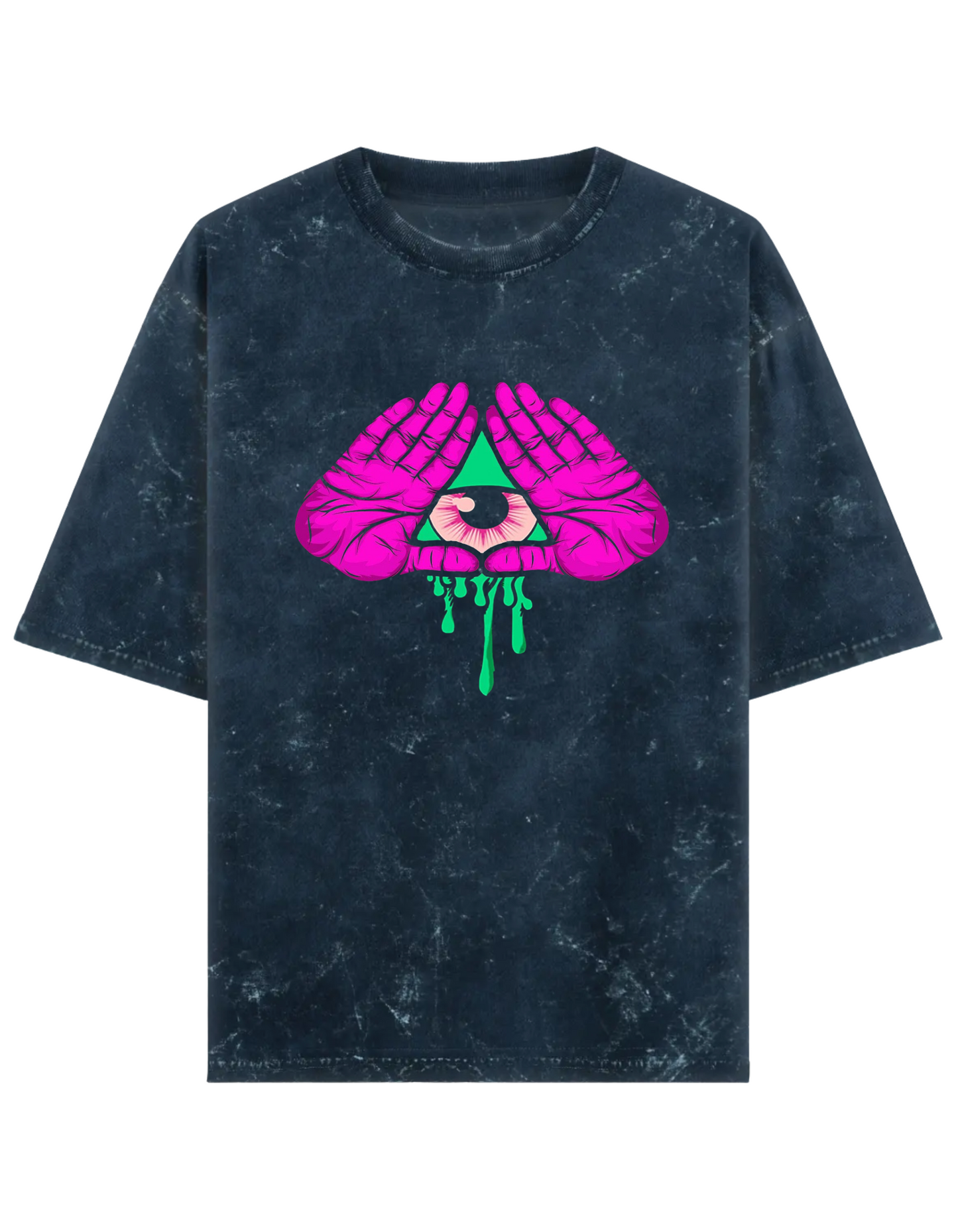 Love Techno Acid Washed T-Shirt