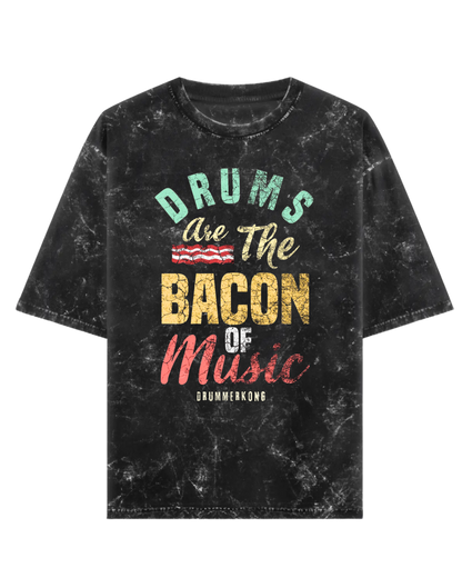 Drums are everything Acid Wash Tshirt