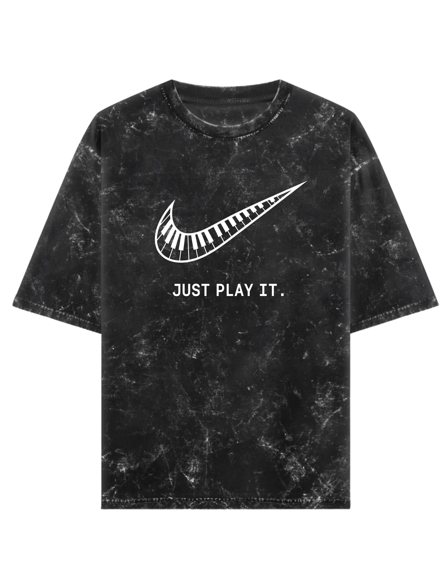 Just play it - Keyboardist Acid washed Tshirt