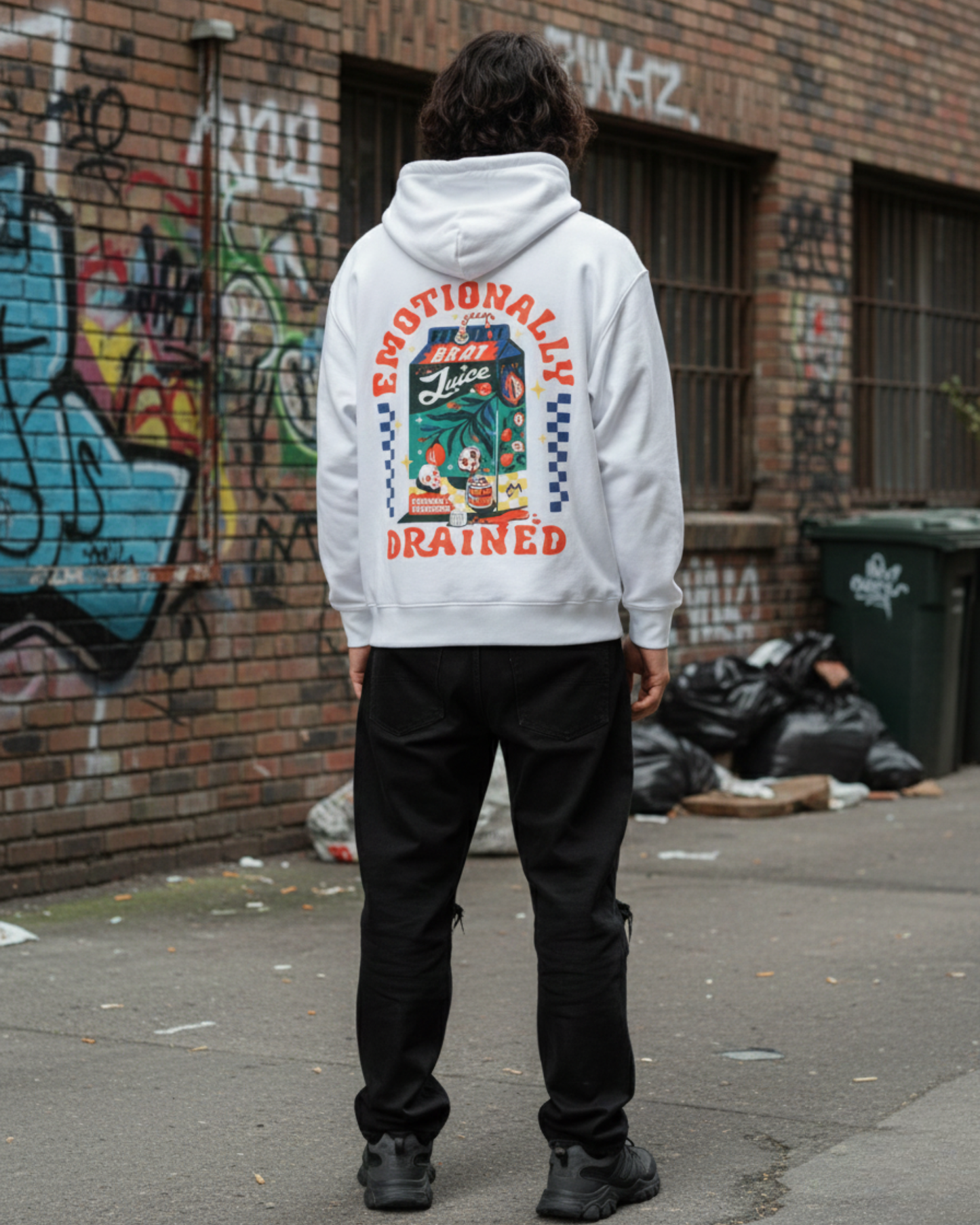 Emotionally Drained Unisex Oversized Hoodie