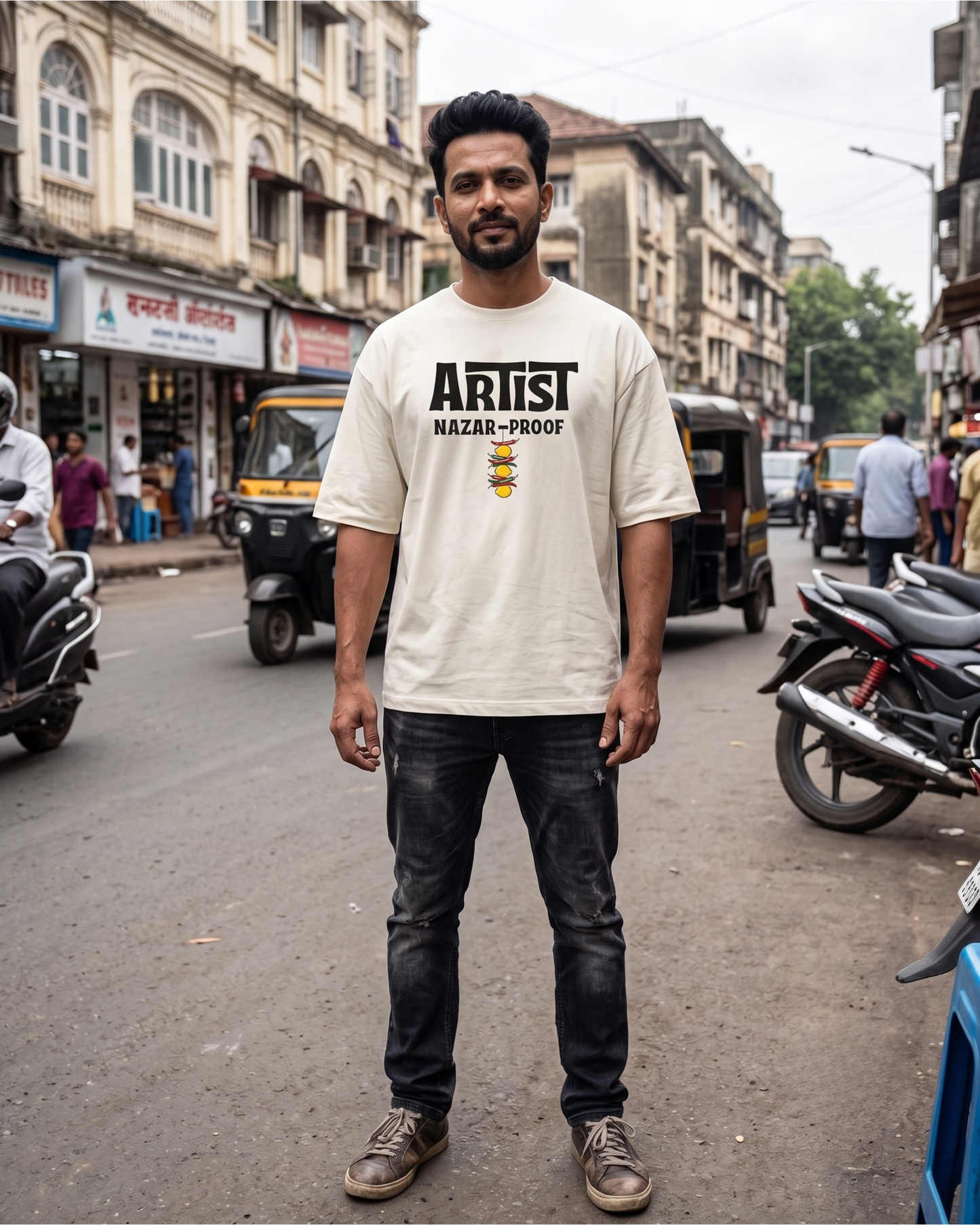 Nazar Proof Artist Oversized Tshirt