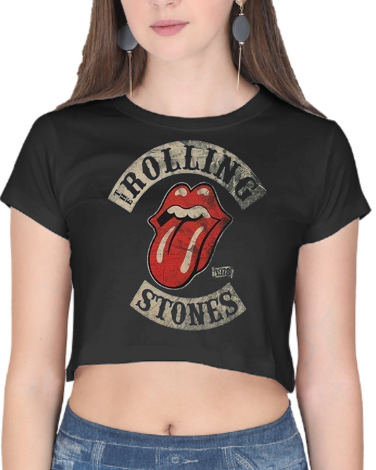 Rolling Stones Crop Top