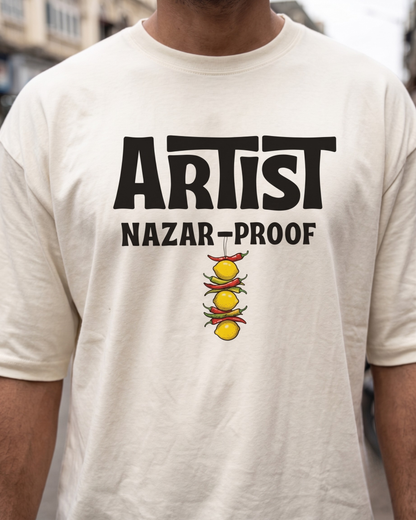 Nazar Proof Artist Oversized Tshirt