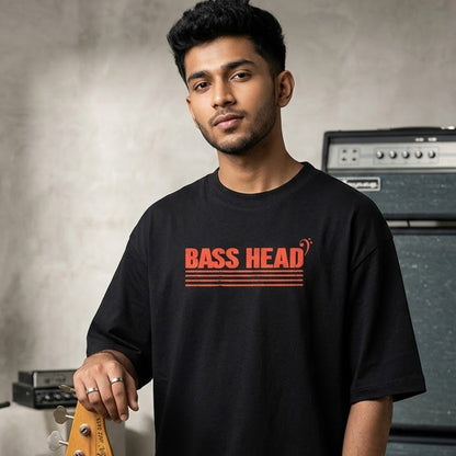 DKM Bass Head Bassist Oversized Tshirt