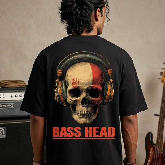 DKM Bass Head Bassist Oversized Tshirt