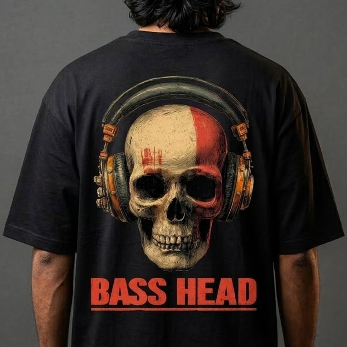 DKM Bass Head Bassist Oversized Tshirt