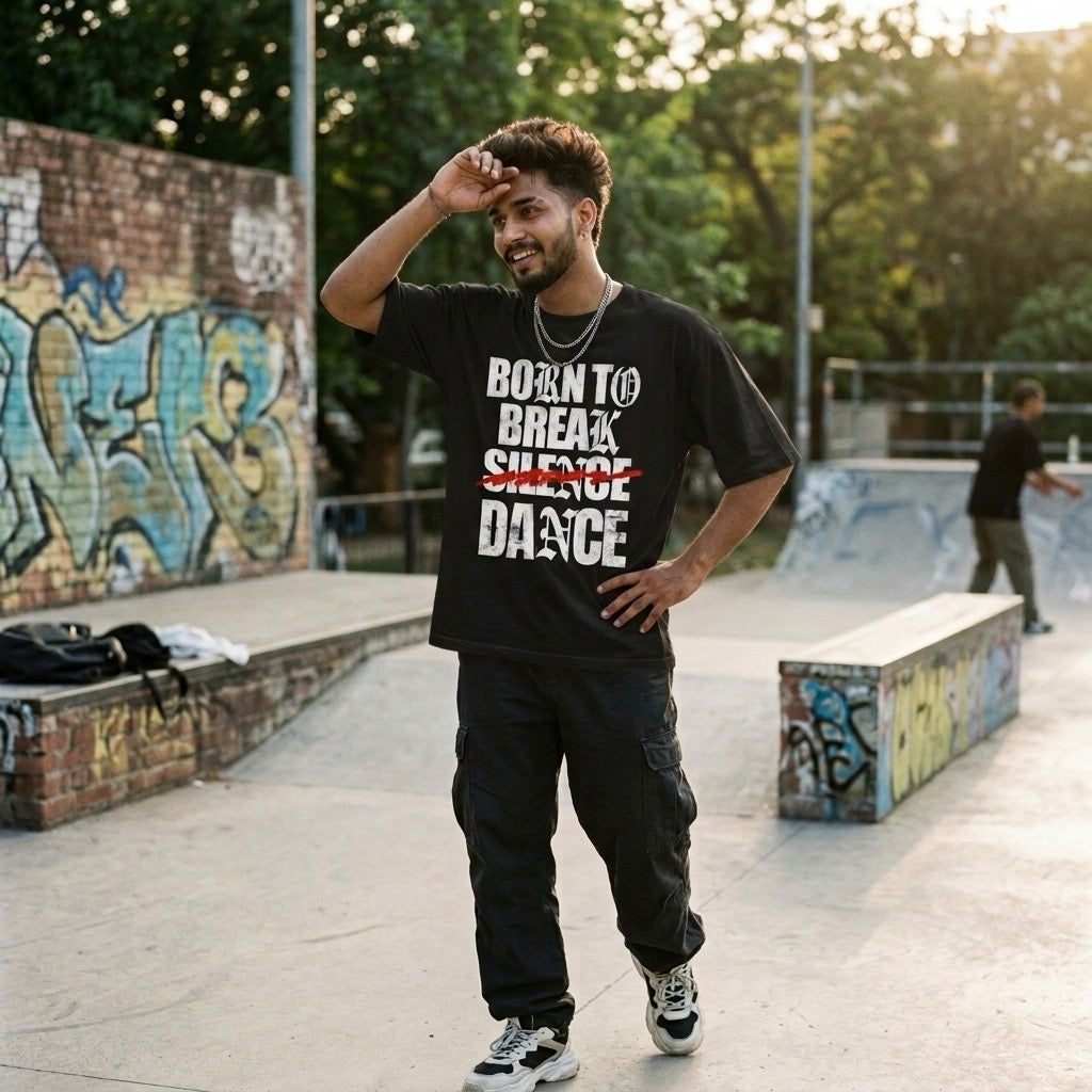 Born to Break Dance Oversized T-shirt