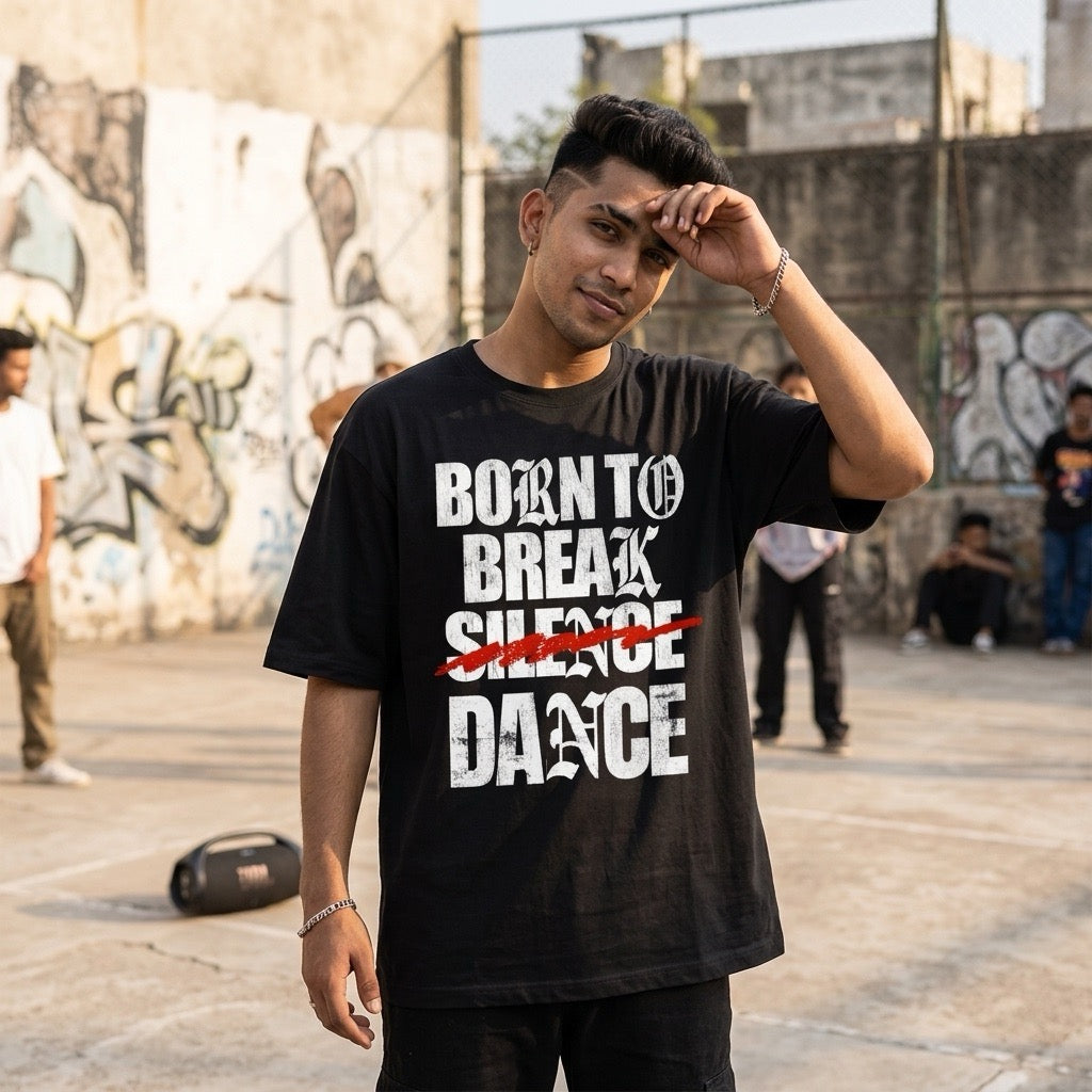 Born to Break Dance Oversized T-shirt