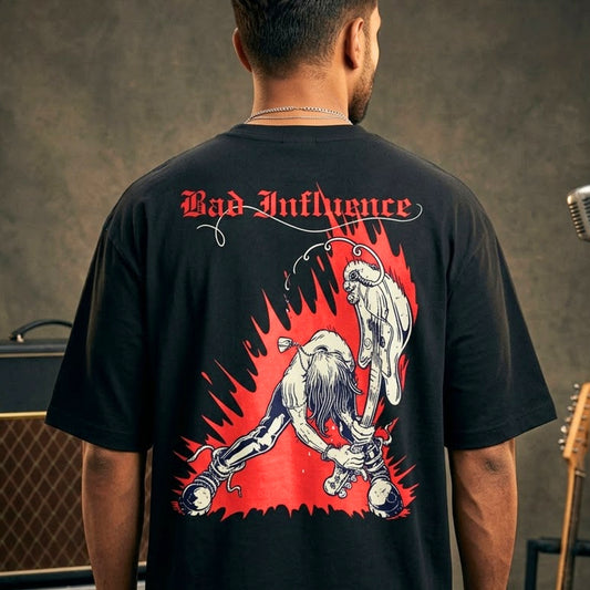 DKM Bad Influence Guitarist Oversized Tshirt