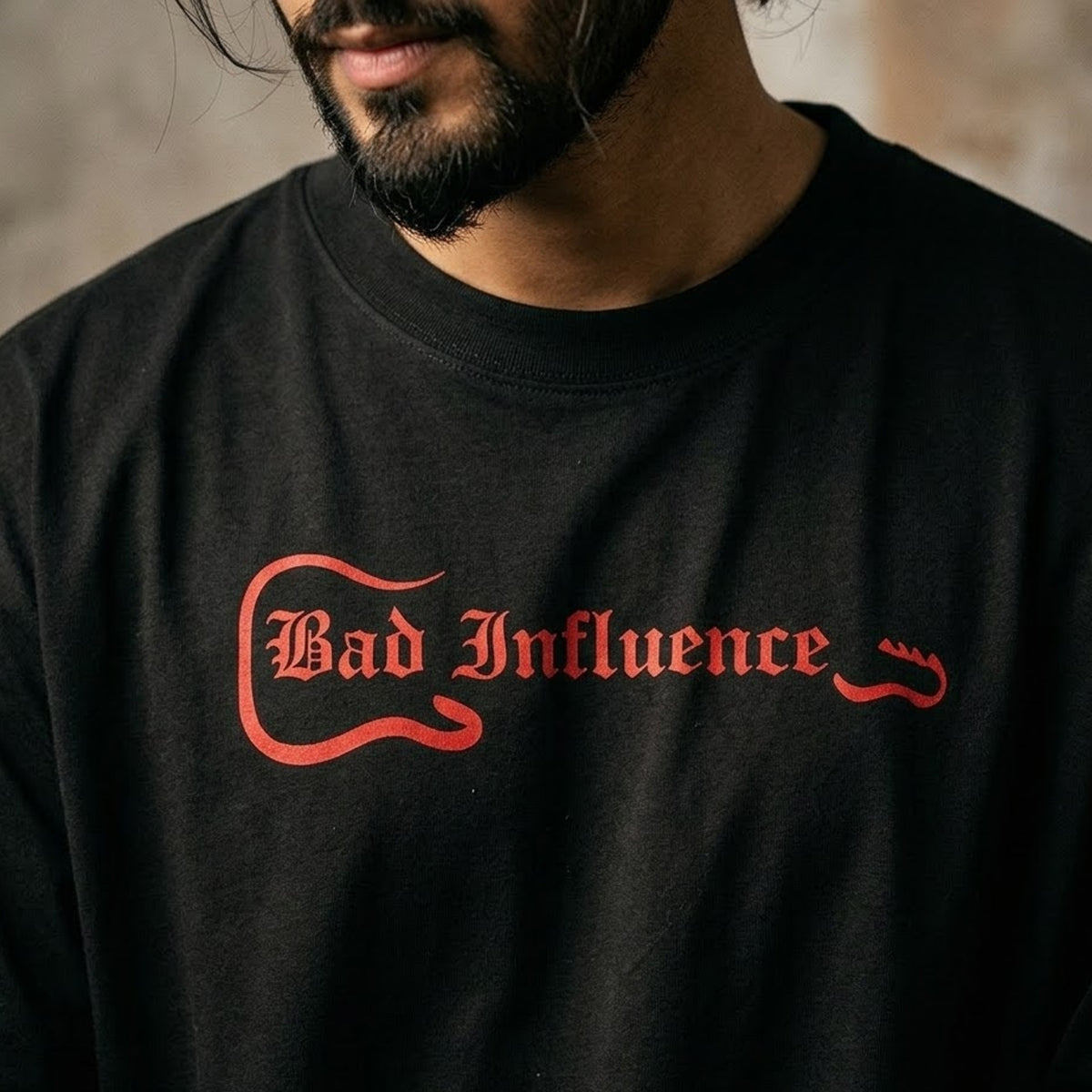 DKM Bad Influence Guitarist Oversized Tshirt