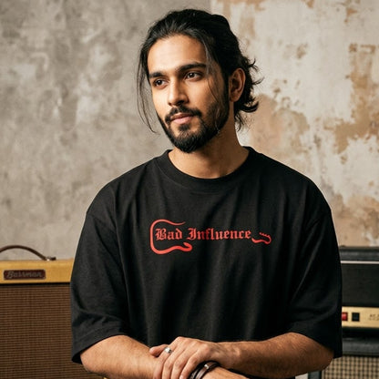 DKM Bad Influence Guitarist Oversized Tshirt