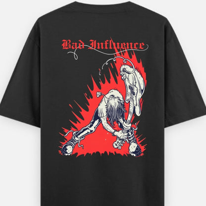 DKM Bad Influence Guitarist Oversized Tshirt