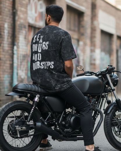 Dubstep Love Acid Washed T-shirt