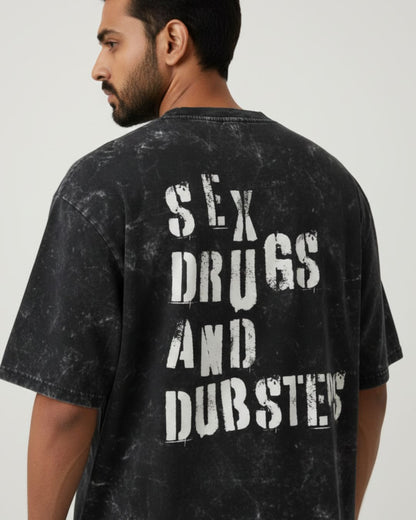 Dubstep Love Acid Washed T-shirt