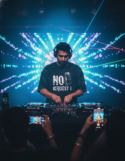 No Requests Acid Washed- DJ T-Shirt