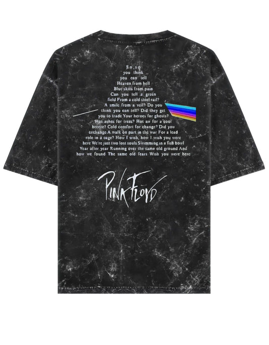 Pink Floyd Acid Washed Oversized T-Shirt Back side