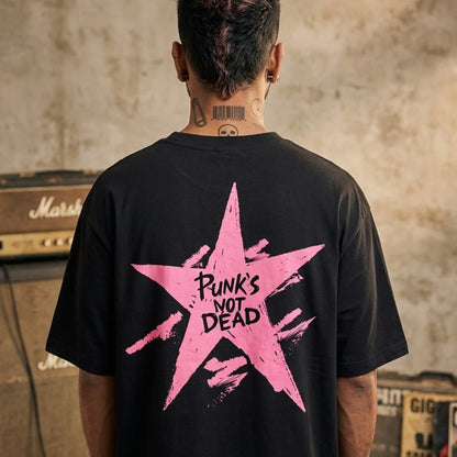 DKM Punks Not Dead Oversized Tshirt