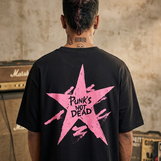 DKM Punks Not Dead Oversized Tshirt