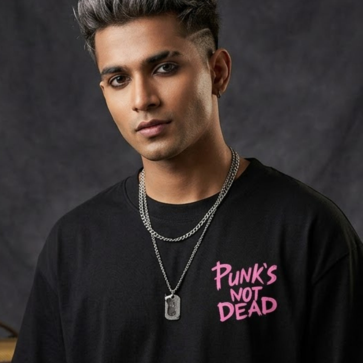 DKM Punks Not Dead Oversized Tshirt