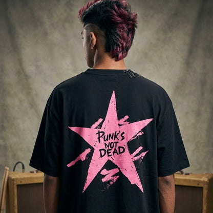 DKM Punks Not Dead Oversized Tshirt