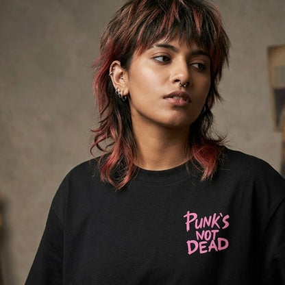 DKM Punks Not Dead Oversized Tshirt