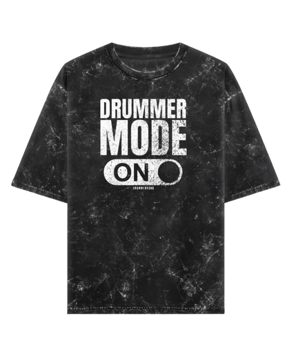 Drum Mode ON Acid Wash Tshirt