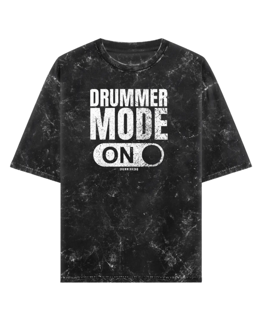 Drum Mode ON Acid Wash Tshirt