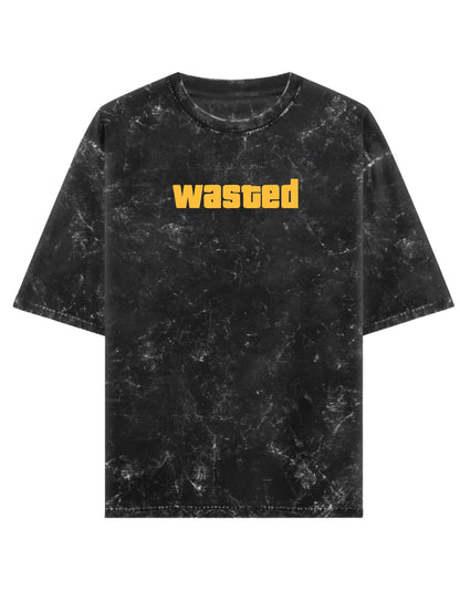 Wasted Acid Wash Rapper Tshirt