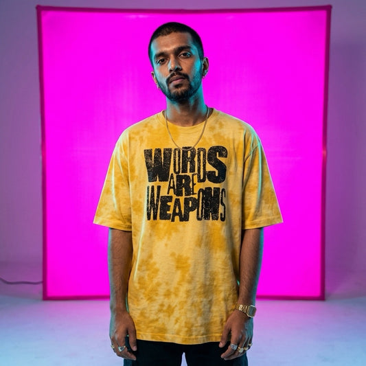 Words Are Weapon Oversized T-shirt