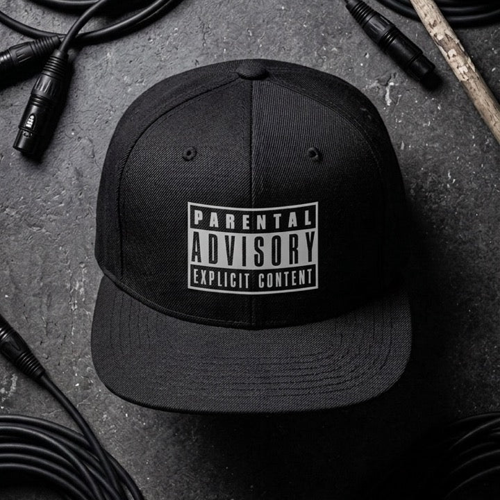 Drummerkong Parental Advisory snapback cap