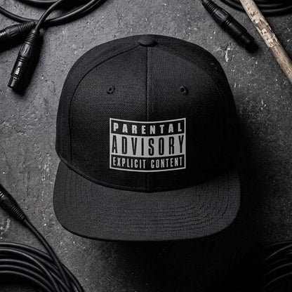 Drummerkong Parental Advisory snapback cap
