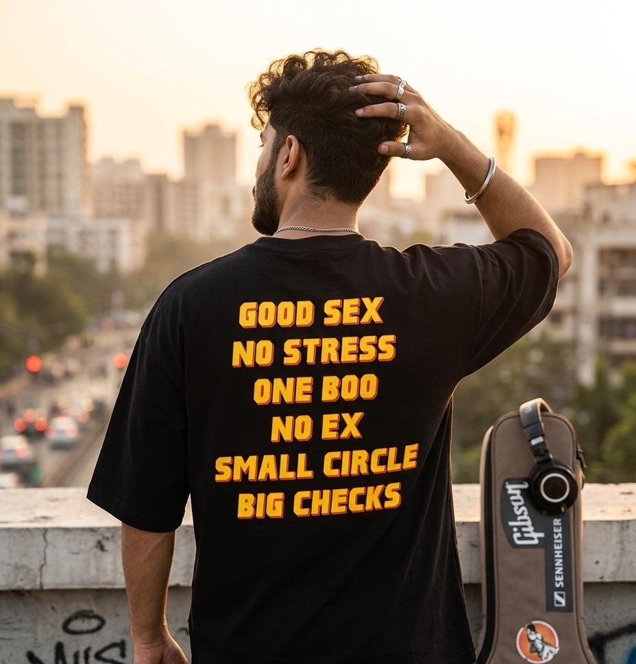 good no stress tshirt for musician