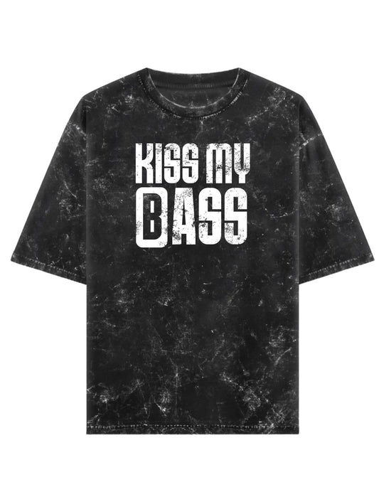 Kiss My Bass Acid Wash T-shirt for Bassist
