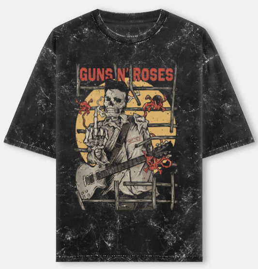 Guns N' Roses Rockstar Acid Wash T-Shirt