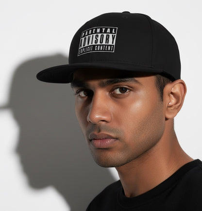 Parental Advisory Snapback Cap
