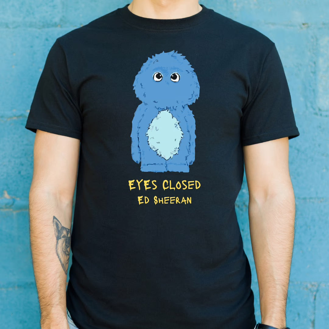 Ed Sheeran - Eyes Closed Blue Monster - T-Shirt